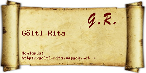 Göltl Rita névjegykártya